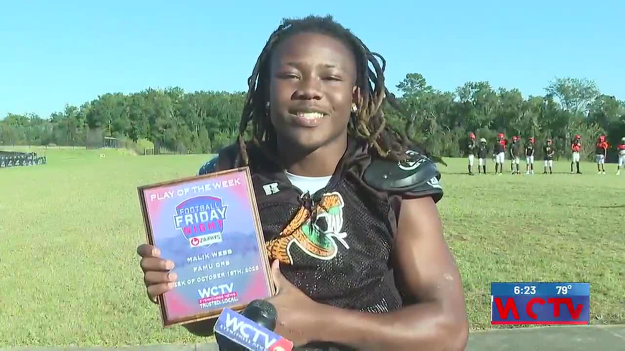 Malik Webb Earns Play of the Week for 60-Plus-Yard Touchdown