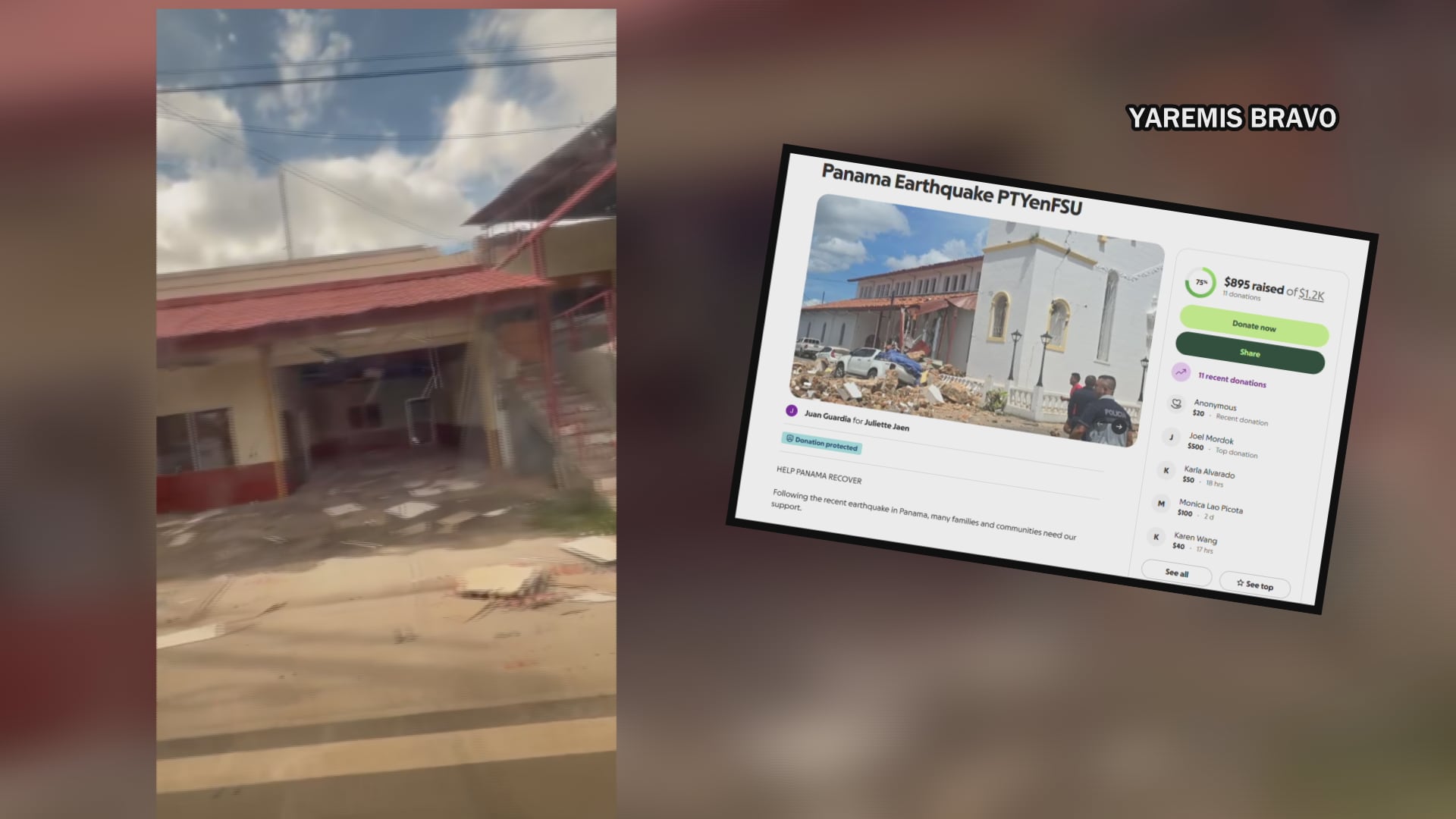 Panamanian FSU Students Organize Earthquake Relief Efforts