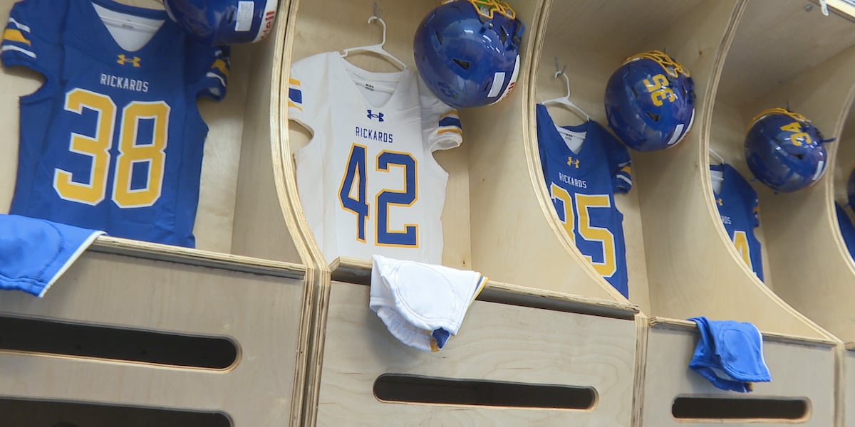 Rickards football receives gameday attire, signage as part of nationwide contest win