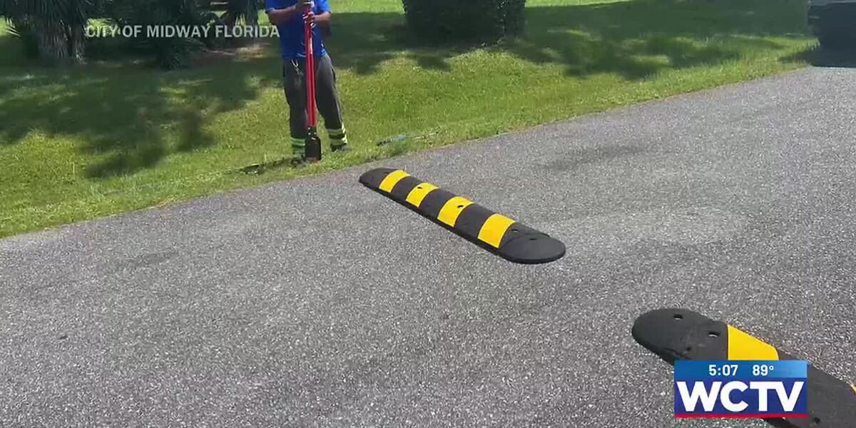 Bumpy Curb Midway installing speed bumps this week to curb speeding