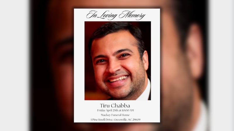 Funeral plans announced for Tiru Chabba