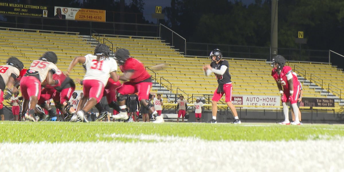 Valdosta State takes the field for first scrimmage of fall camp
