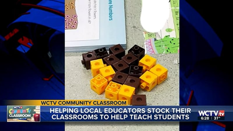 Kerrian Washington, a teacher at Bond Elementary School, has found touching and building can...