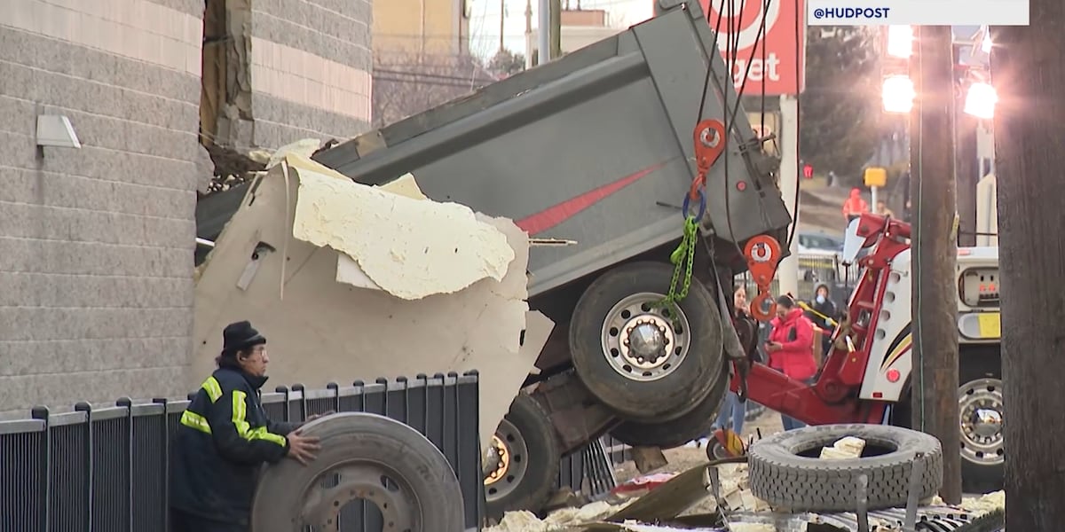 Target Accident 6 injured after dump truck crashes into Target store