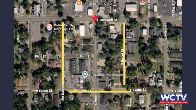A road in Bainbridge is set for closure on Monday as crews repair a water leak.