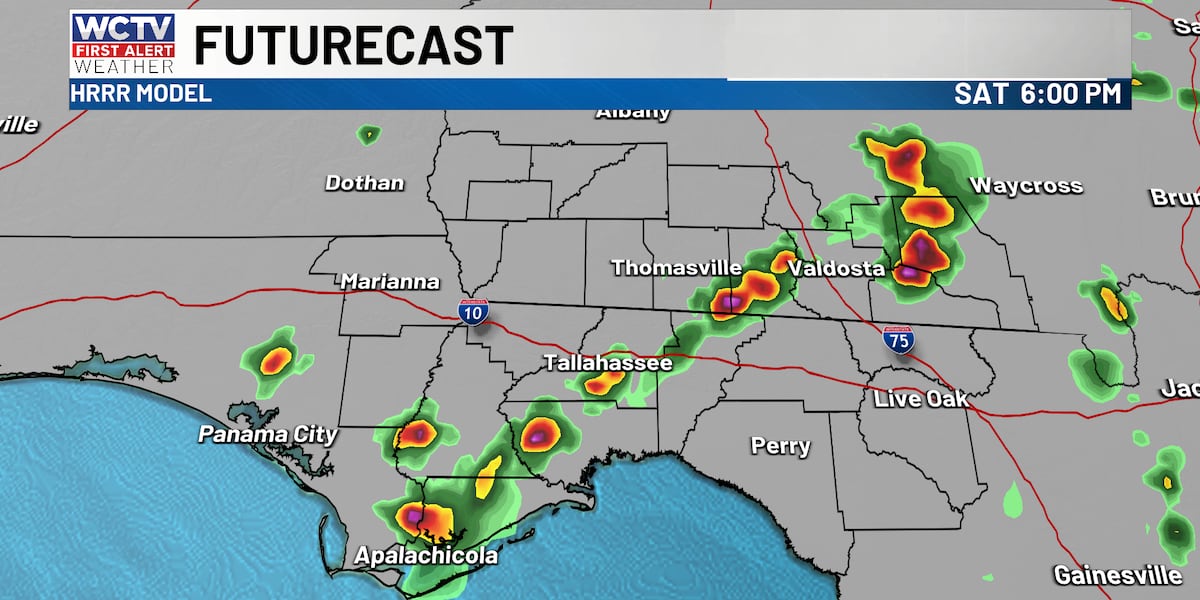 Pop-up showers and storms to start the weekend