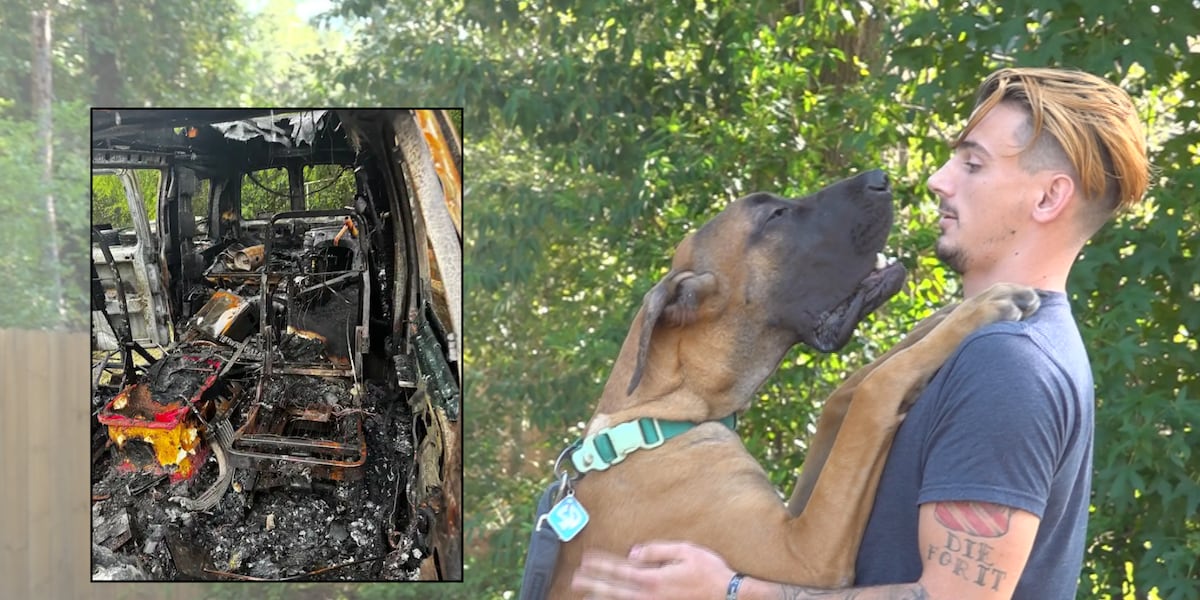 ‘He is really all I got’: Veteran and his service dog lose everything to fire, working to rebuild