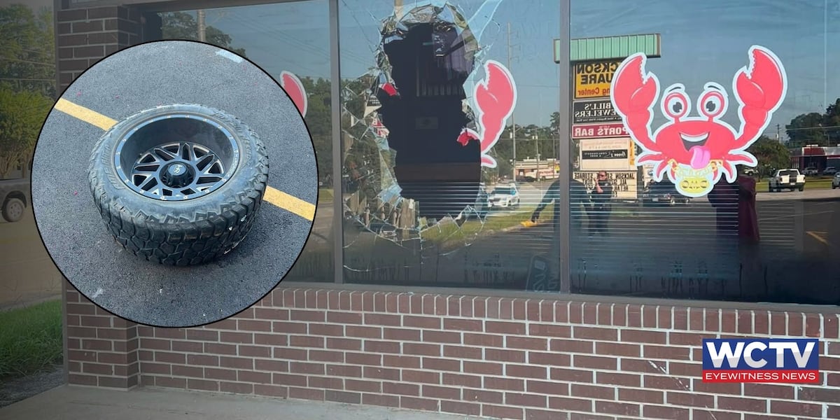 ‘Pretty bad’: Tire flies off truck Thursday, crashes through OMG Seafood in Thomasville