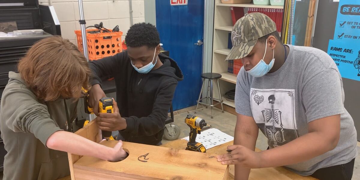 Raa Middle School students’ duck boxes going up soon at lake near you