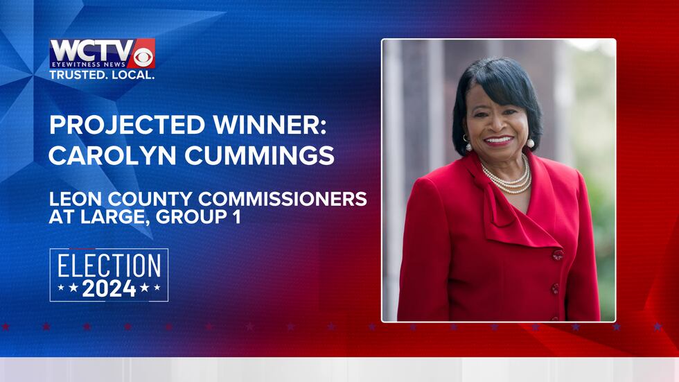 WCTV is calling the race for Leon County Commission At Large, Group 1 for Carolyn Cummings.