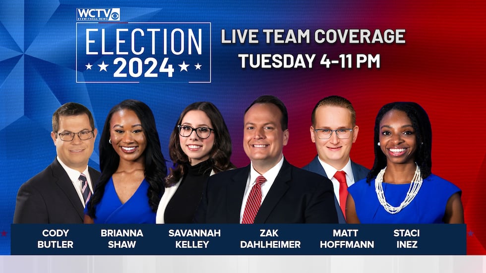 WCTV will be providing team coverage all day and night on November 5.