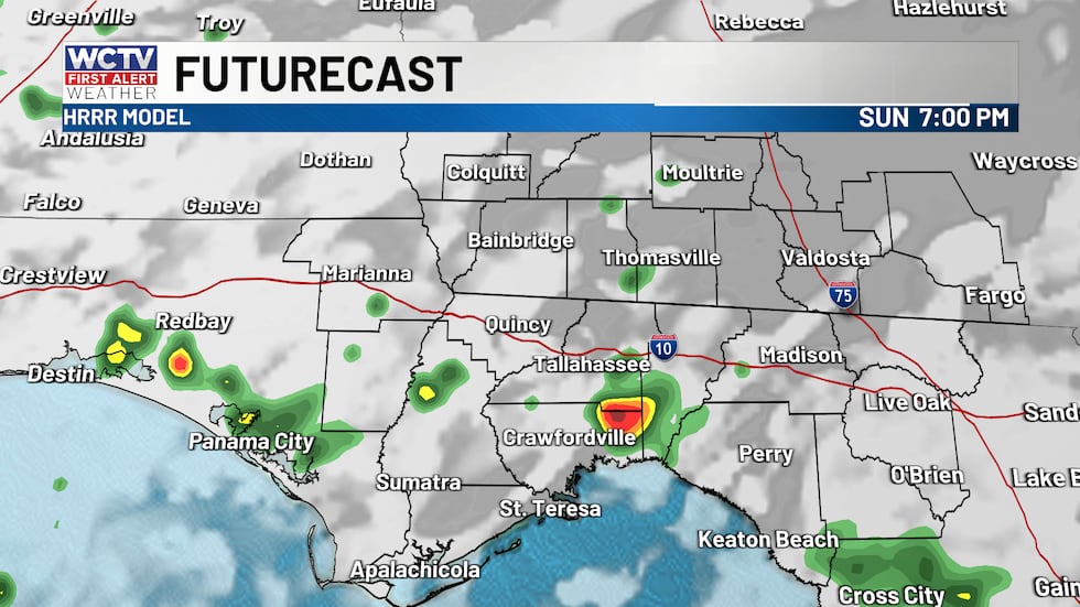 Brighter with scattered showers to end the weekend⛅