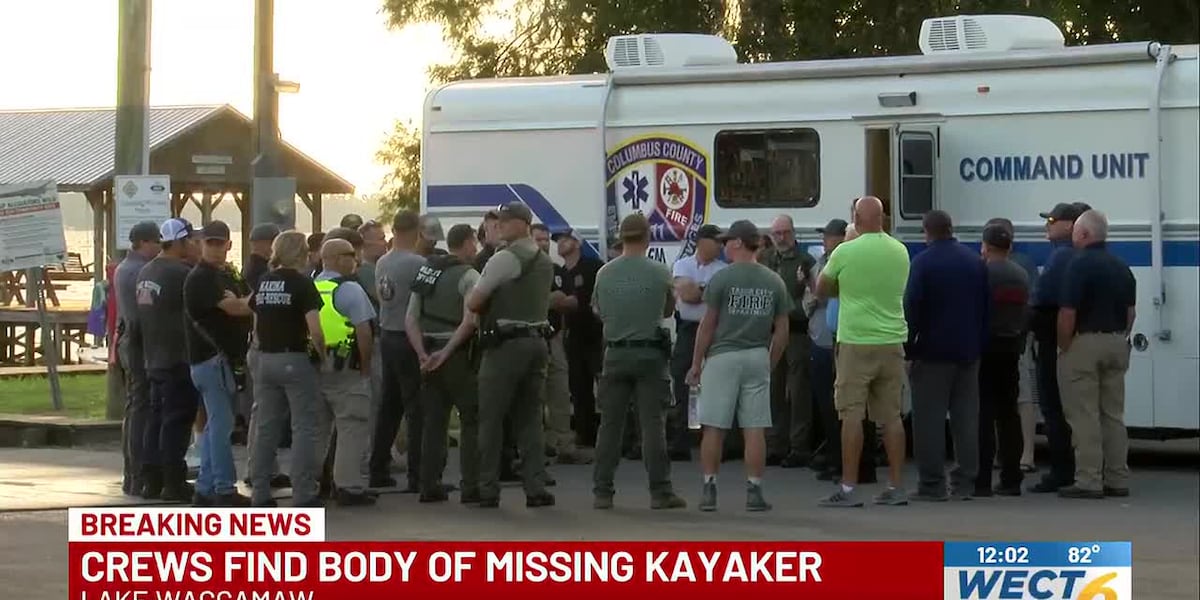 Body of missing South Carolina kayaker recovered from Lake Waccamaw